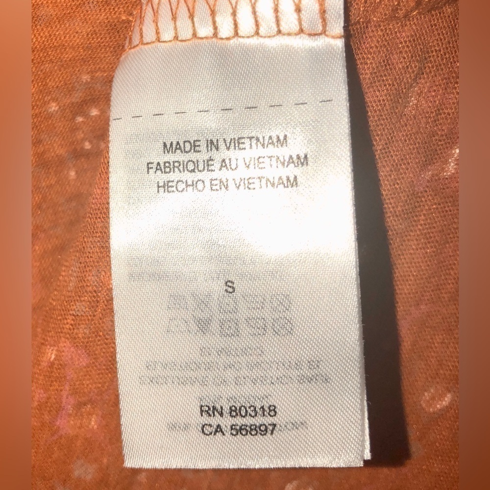 ✴️Lucky ☘️ Brand Rust color peasant top cotton blend - Picture 8 of 10